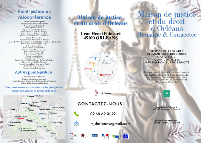 2022 07 25 Plaquette Maison de justice et du droit d'Orléans