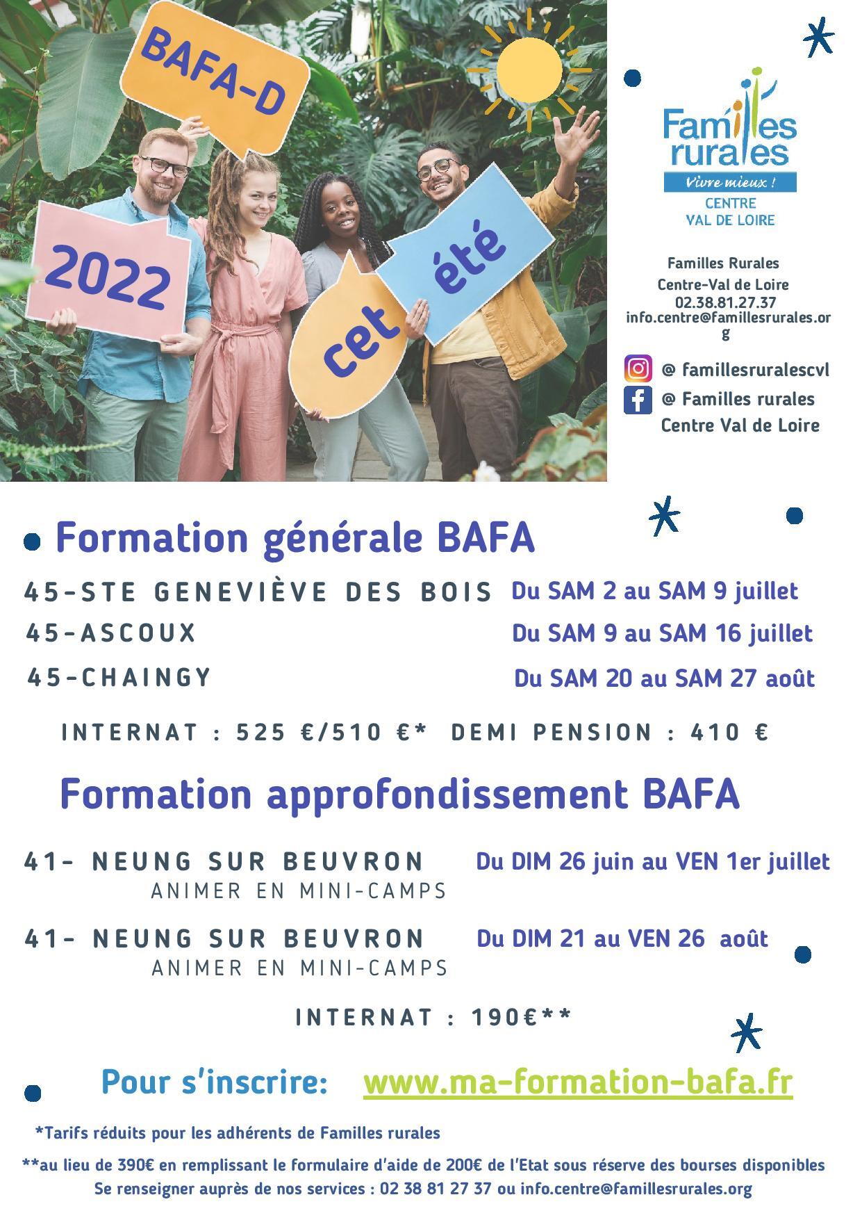 BAFA - Les Familles Rurales